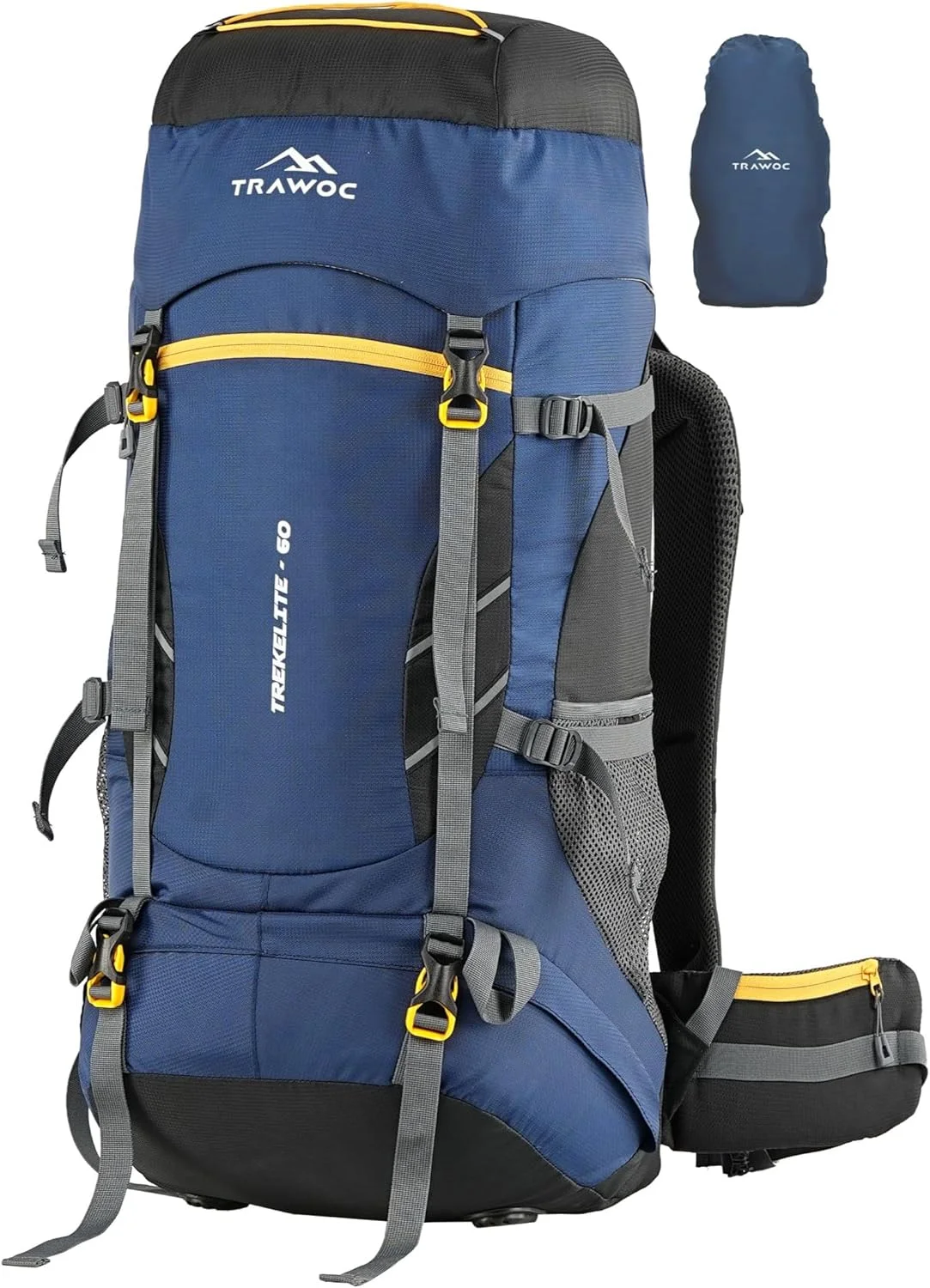 TRAWOC TrekElite Travel Backpack Premium Durable Hiking Rucksack (60L) j47wk
