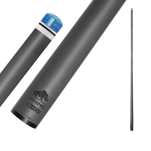 RHINO Carbon Pool Cue Shaft Low Deflection Professional Taper (12.4 mm) 914at