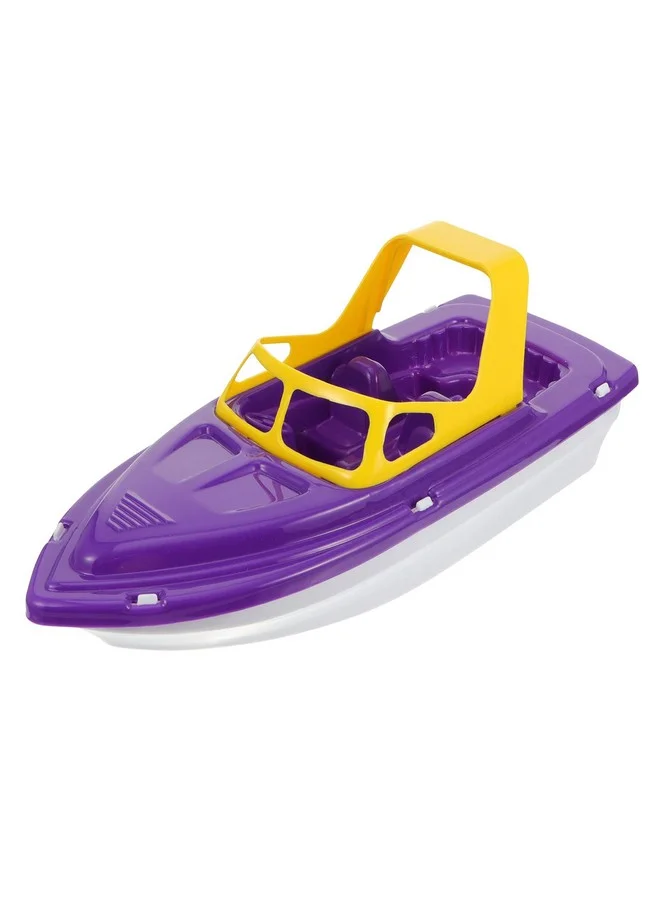 TOYANDONA Speedboat Bath Toy for Kids Premium Plastic Floating Boat for Pool and Beach Play (1 Piece) o6pc0