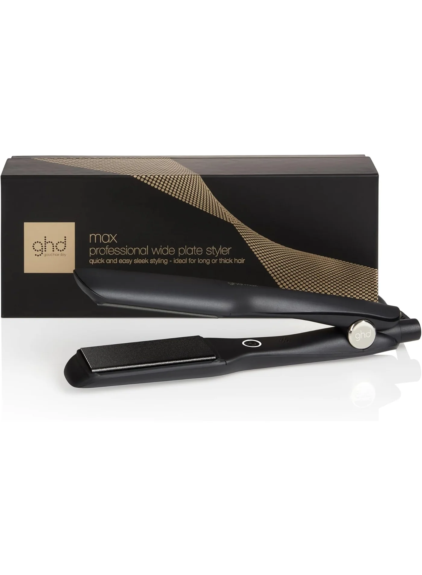 Professional Wide Plate Hair Straightener with Advanced Heat Control for Sleek Styling (4.2 cm Plates) 7mkz6