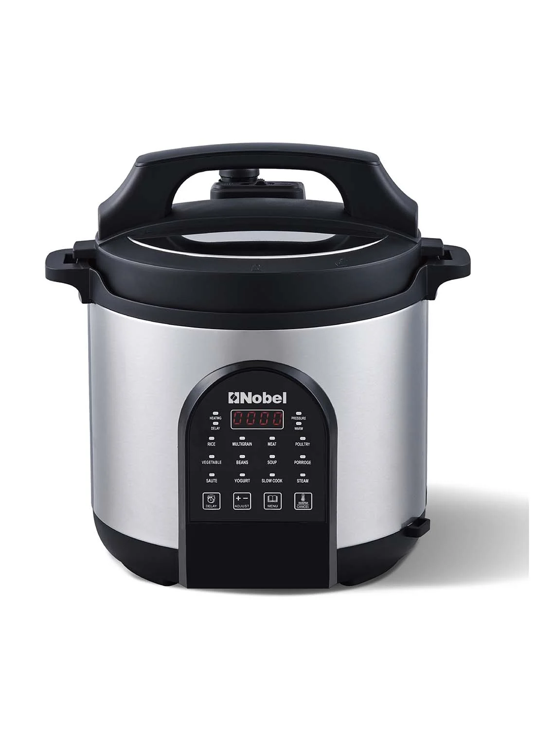 Nobel Electric Pressure Cooker 1000W Digital Multi-Function Kitchen Appliance (Silver, 6 L) v81bw