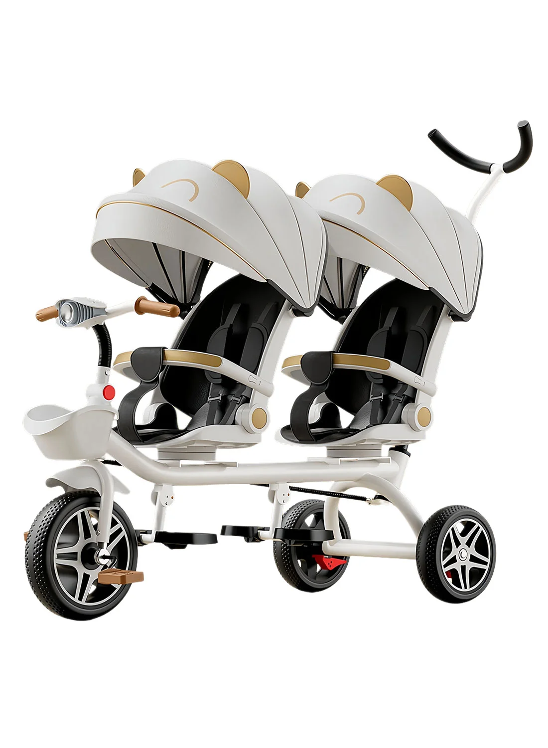 MaBaby Premium Rotating Stroller for Toddlers Adjustable Dual-Seat Design (1-6 Years) ao9zf