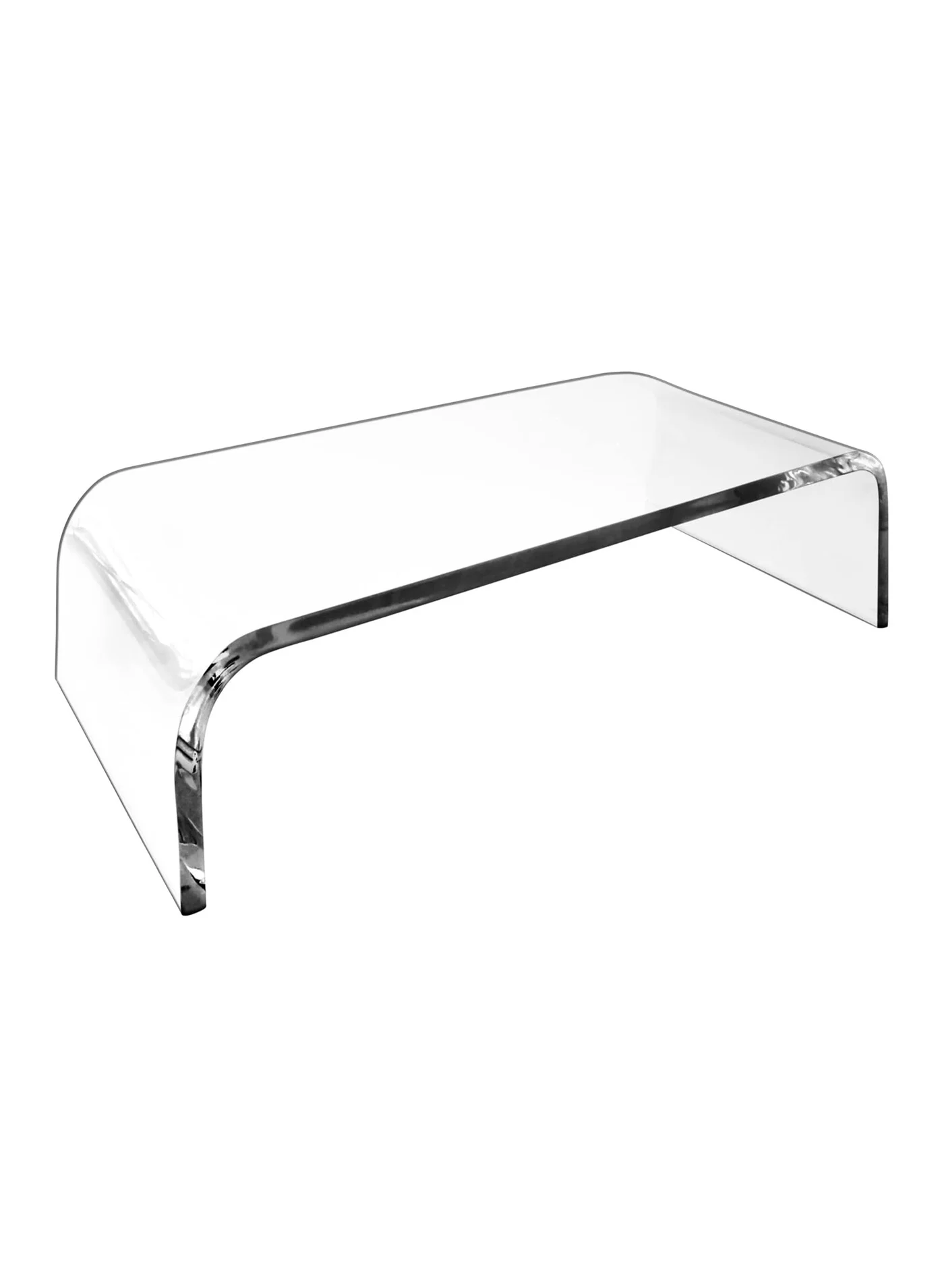 TPGP Premium Acrylic Monitor Stand (Clear, 30 cm x 20 cm) Ergonomic Desktop Riser for Laptop and PC 2cpw6
