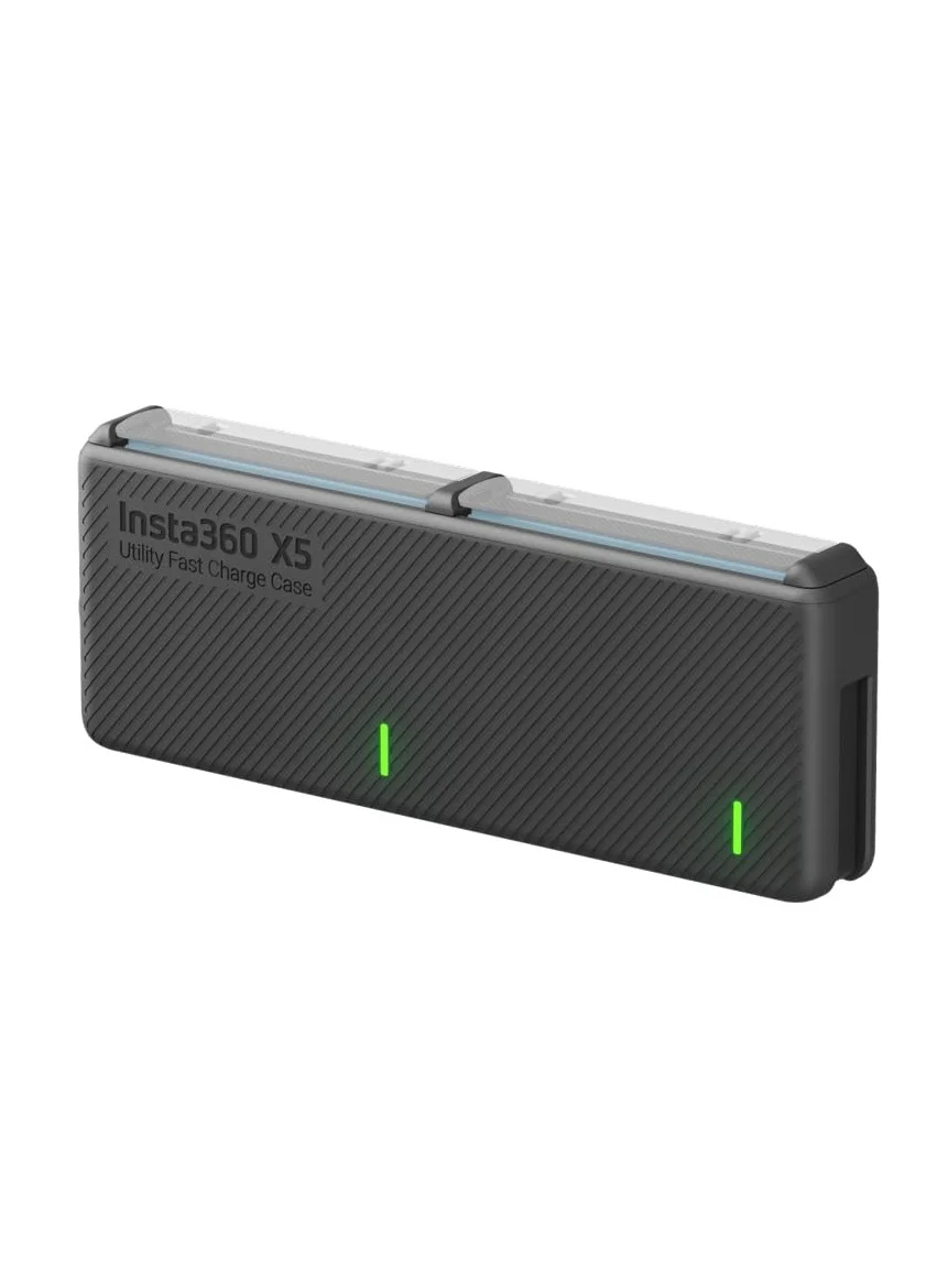 Utility Fast Charge Case for Action Cameras with Dual Battery Charging & Storage (USB-C, 3 Micro SD Slots) dlhv8