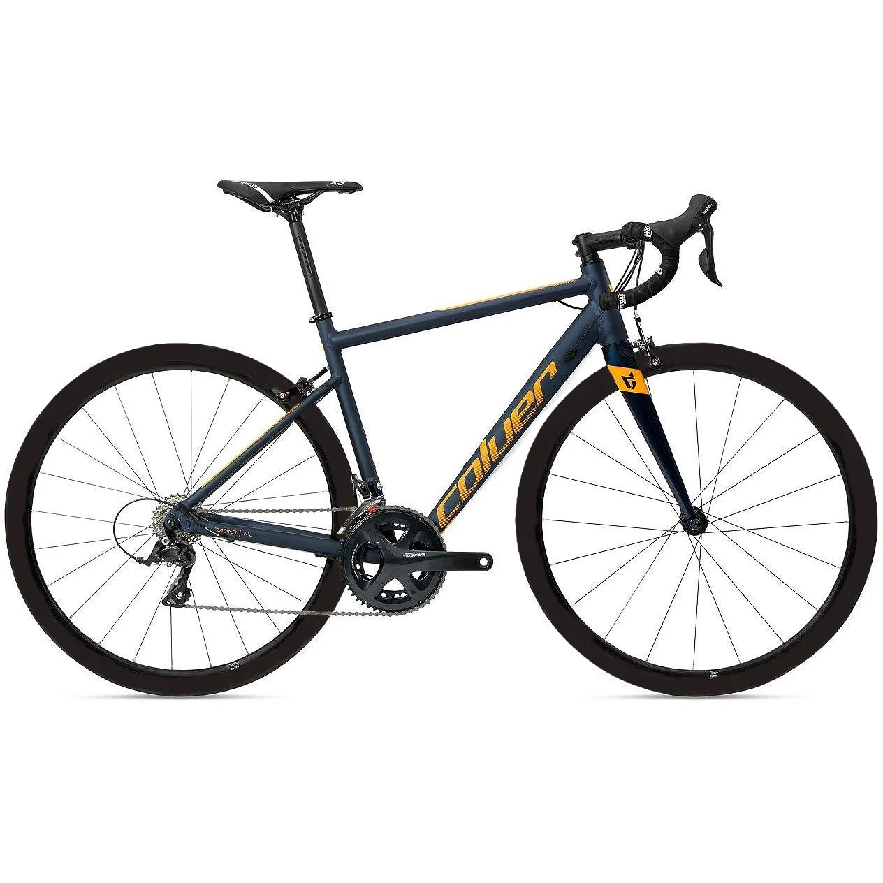 Coluer Radar AL 3.2 Road Bike (Blue, 56 cm) Hydroformed Aluminum Frame with Carbon Fork and 18-Speed Drivetrain te4y1