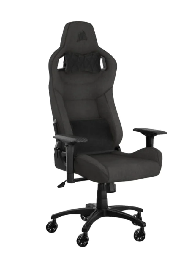 Premium Ergonomic Fabric Gaming Chair Breathable High-Back Office Seat with Adjustable Armrests and Lumbar Support (Grey) m06ar