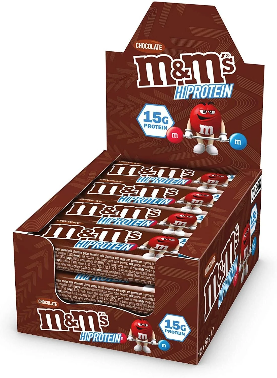 Premium High Protein Chocolate Bar Snack (12-Pack, 360g) w13k6