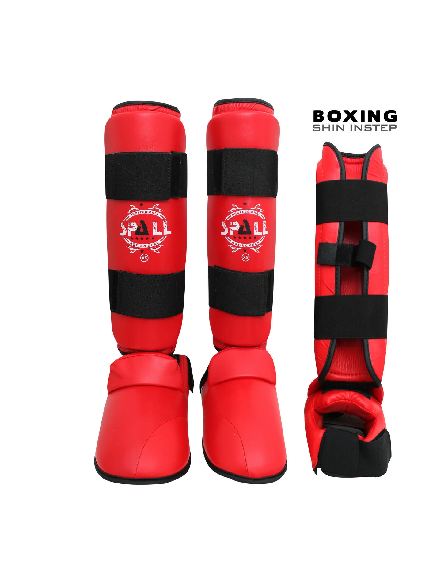 Spall Karate Shin Guards with Instep Protection Premium Foam Padded Gear for Martial Arts Taekwondo Kickboxing (Unisex, Adult & Kids) 0b5uj