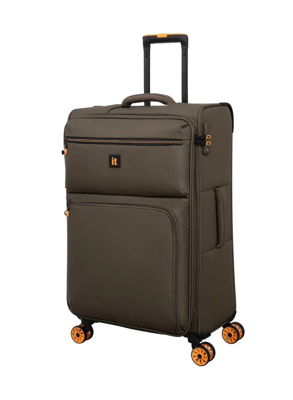 Premium Expandable Soft Case Trolley Bag with 8 Spinner Wheels and TSA Lock (Unisex, Lightweight, 65 cm) leq4m