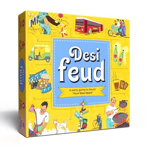 Desi Feud Interactive Party Board Game for Adults and Family (Premium Card Set) mg2ic