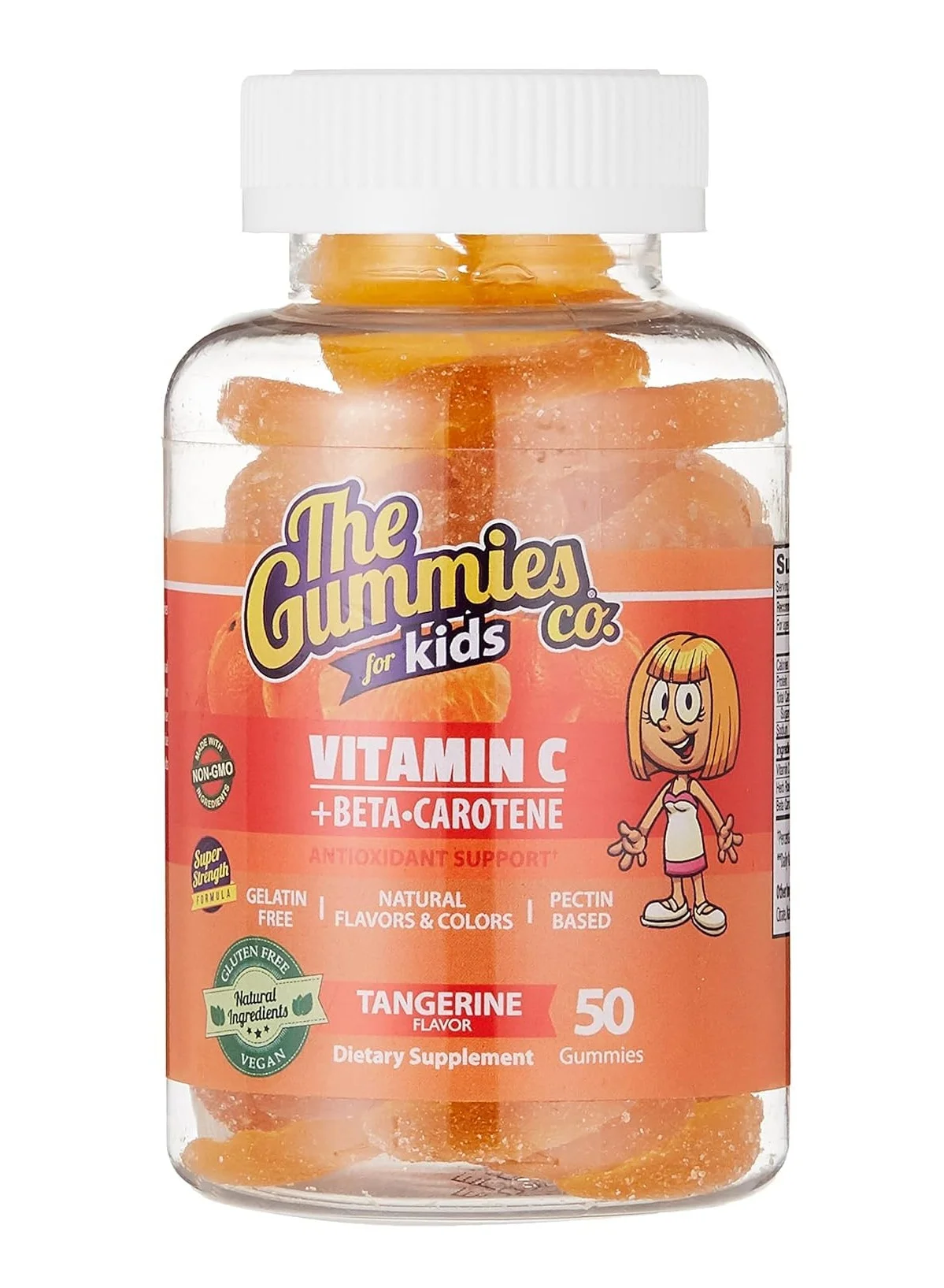 The Gummies Co Vitamin C and Carotene Supplement for Kids (50 Gummies) xw98b