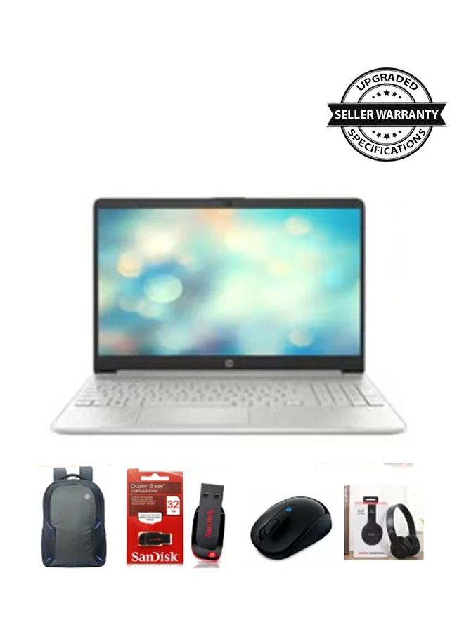 Premium 15.6-Inch Laptop with 16GB RAM and 256GB SSD, Windows 11 Professional Notebook for Students and Office Work (Silver, 15.6-Inch) 0024f