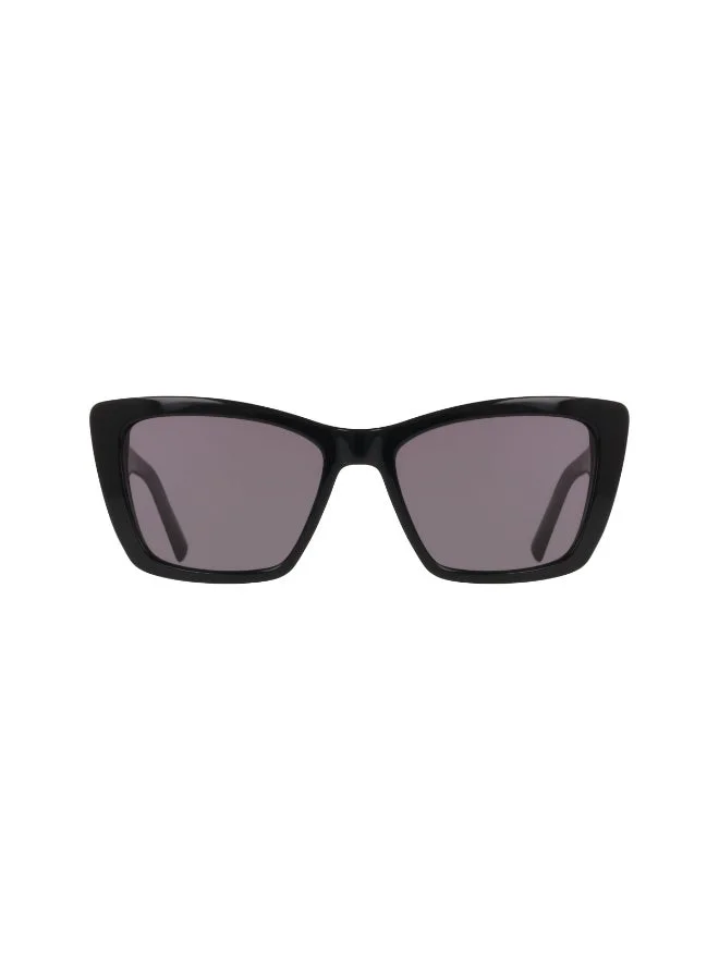 Premium Full Rim Acetate Sunglasses for Women (One Size, Black) c521n