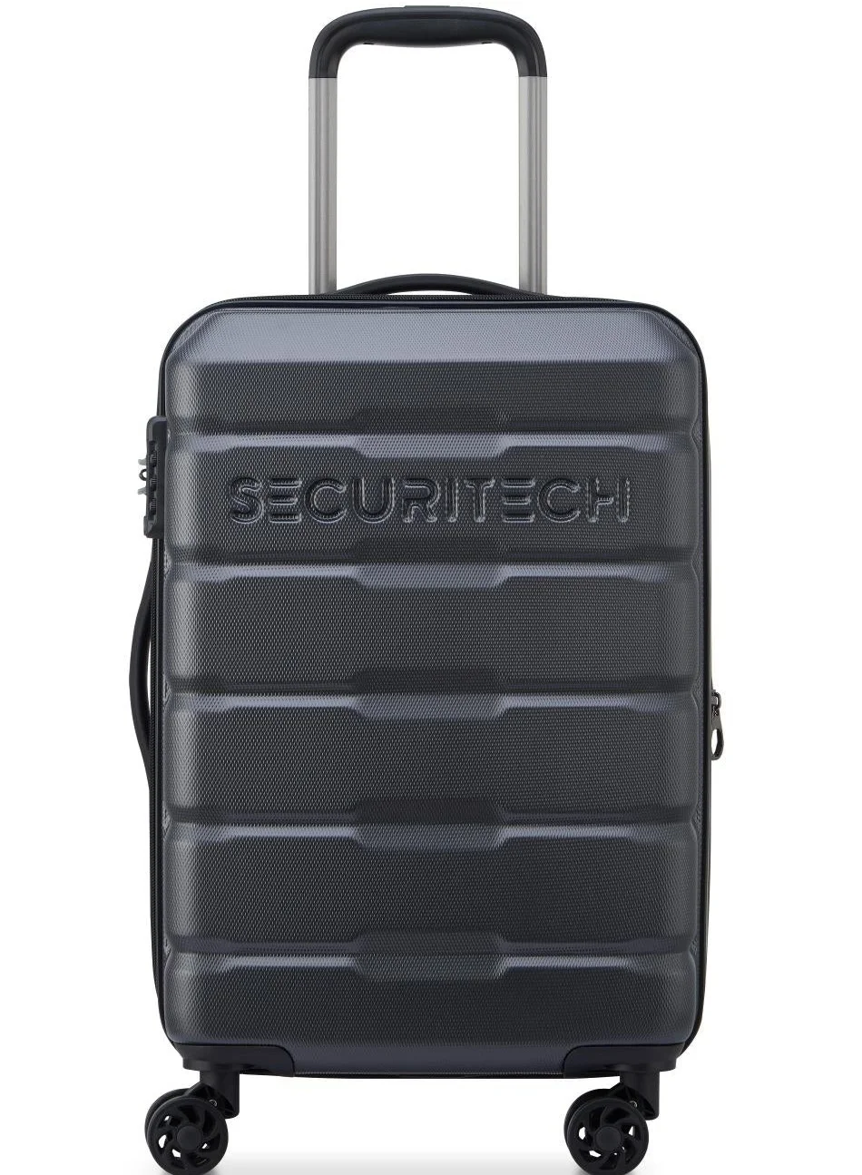 Premium Expandable Cabin Trolley Luggage 54 cm 4-Double Wheeled Suitcase (Anthracite Black) nan37