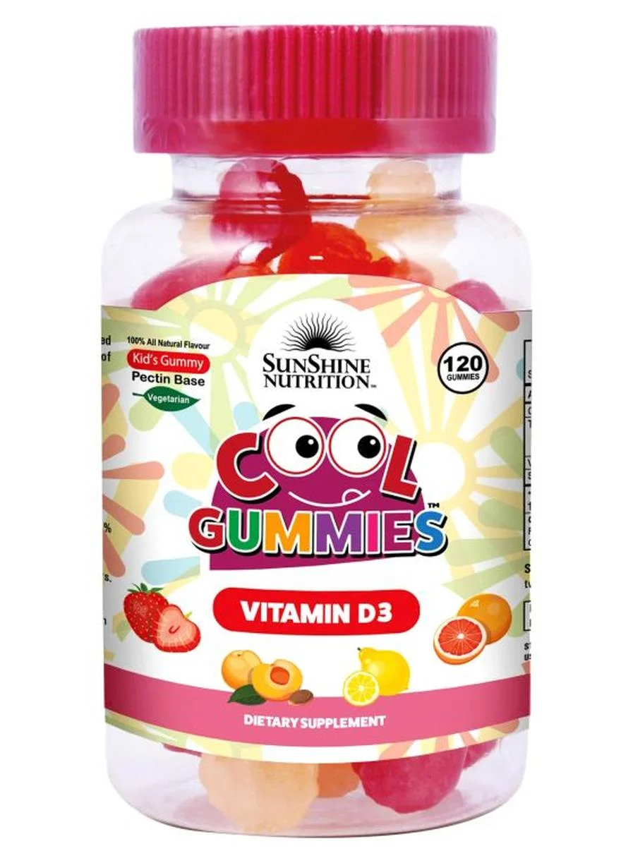 Sunshine Nutrition Vitamin D3 Dietary Supplement Gummies (120 Count) h6pep