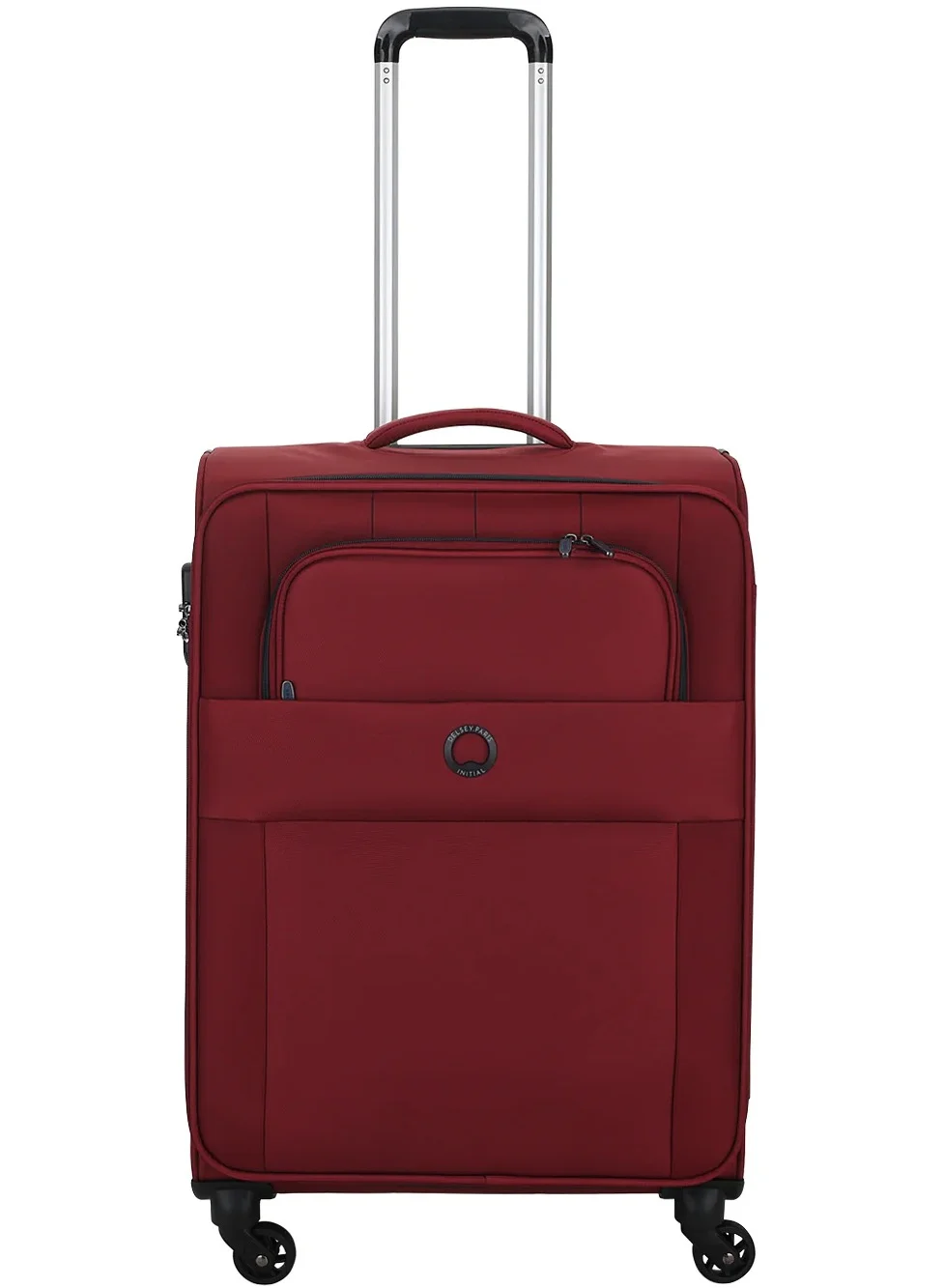 Premium Softcase Check-In Luggage Trolley 68 cm 4-Double Wheeled Travel Suitcase (Red) m0qj6