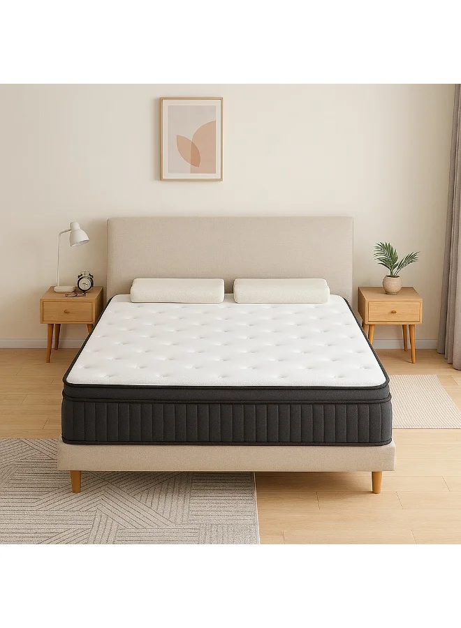 Harmony Home Orthopedic Box Top Mattress Premium Medium-Firm Breathable Cool Knit (180x190 cm, 20 cm Thickness) pgfa4