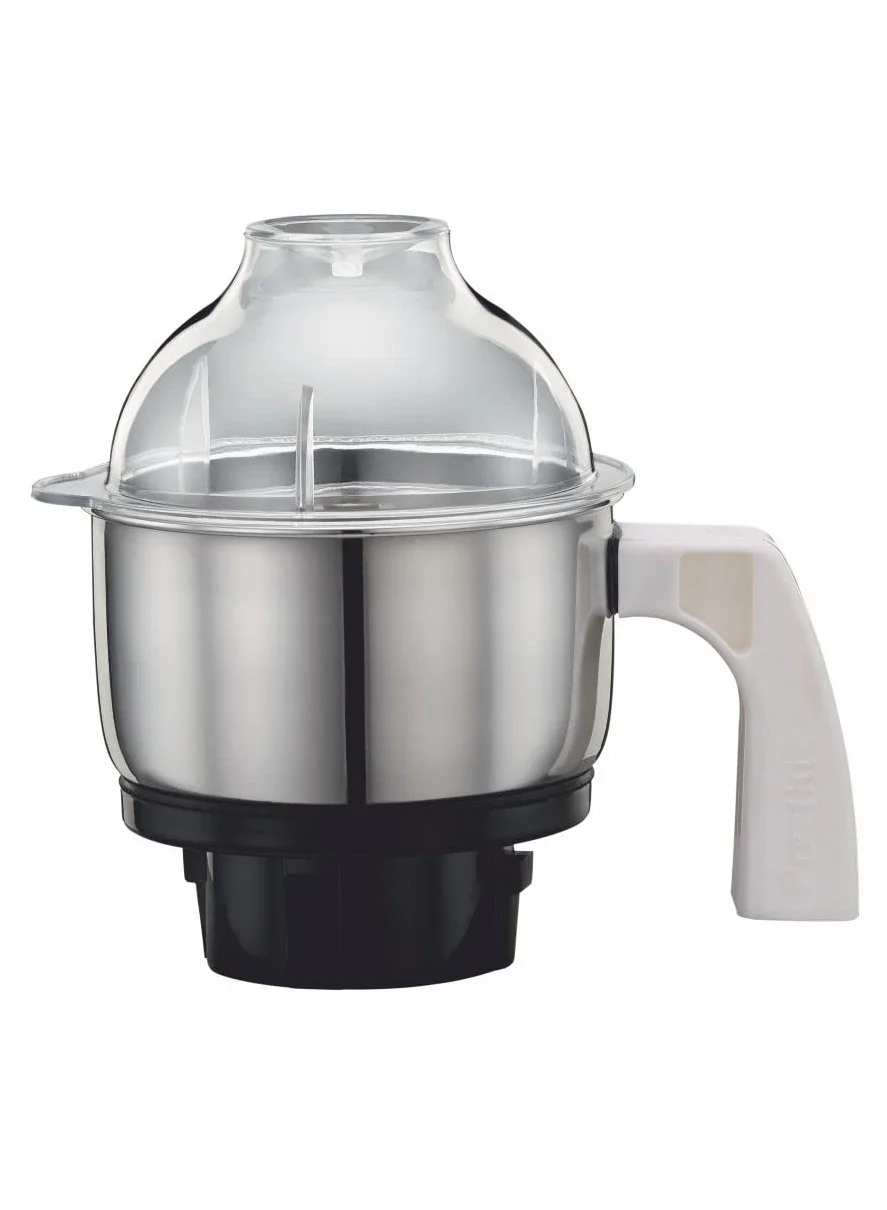 Premium Stainless Steel Kitchen Grinder Jar with Transparent Lid (0.5 L, Clear) jbfl2