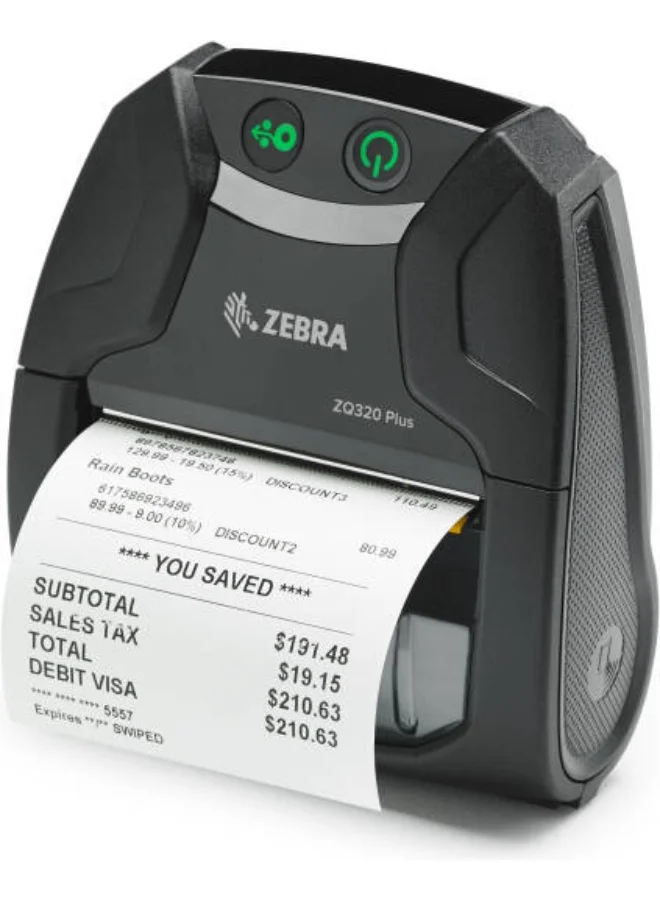 Premium Mobile Thermal Receipt Printer, 203 DPI High-Resolution Portable Label Maker, Bluetooth Wireless Connectivity, Rugged Outdoor Design (Black) uspuv