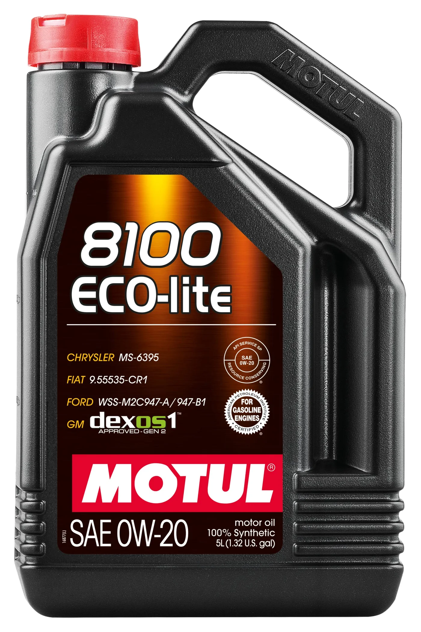 Motul 8100 Eco-Lite Synthetic Engine Oil 0W20 Premium Lubricant (5 L) sbk2q