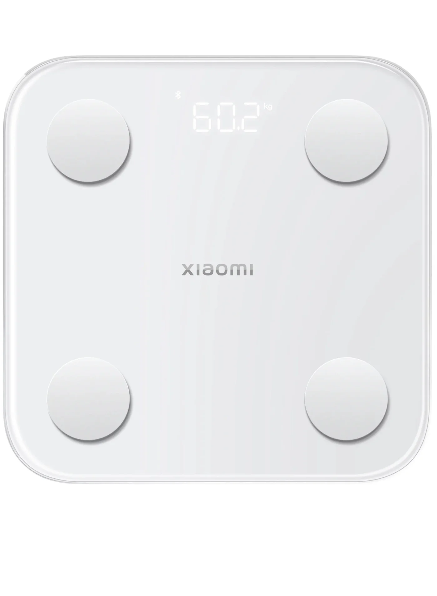 Premium Smart Body Composition Scale with 13 Metrics, High-Precision BIA Sensors, Bluetooth Sync, Tempered Glass Surface (White, 150kg Capacity) w4i99