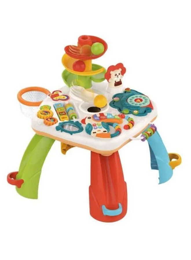 HUANGER Interactive Baby Activity Table Educational Learning Toy with Lights and Music (Toddlers, 40 cm x 40 cm) amhxh