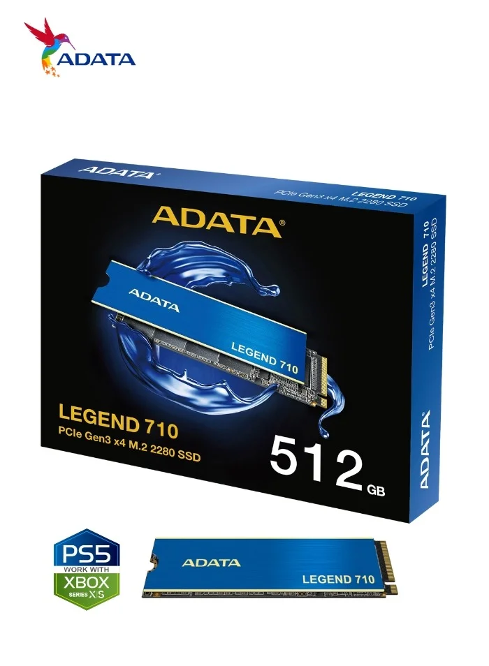 ADATA LEGEND 710 Internal SSD 512GB NVMe PCIe Gen3 x4 M.2 2280 Solid State Drive for Laptop and Desktop qzar3