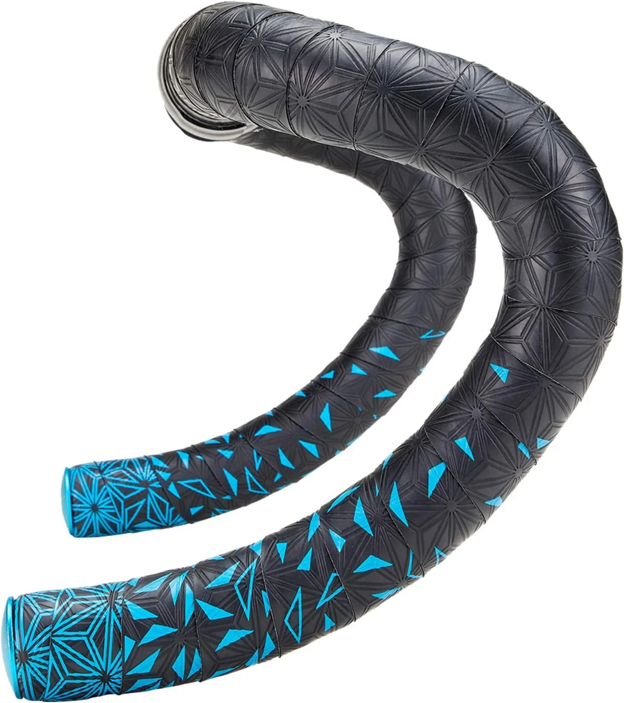 Premium Bicycle Handlebar Tape Star Fade Pattern (Neon Blue, 216 cm) us1do