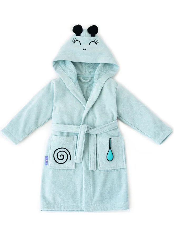 Milk & Moo Premium Velvet Bathrobe Soft Cotton Absorbent Loungewear (Black, 64x36cm) cfuvd