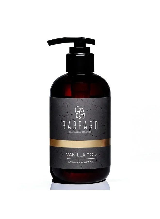BARBARO Natural Intimate Wash for Men, pH Balanced Daily Gentle Care (Vanilla Pod, 250 mL) 5v2w5