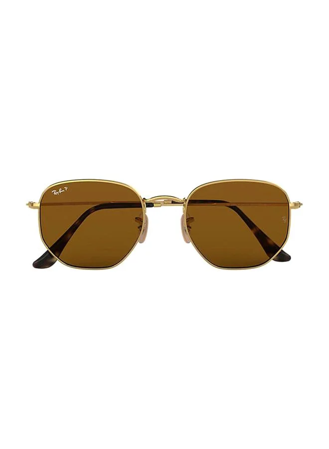 Premium Polarized Asymmetrical Sunglasses Gold Frame (51 mm Lens) 47048