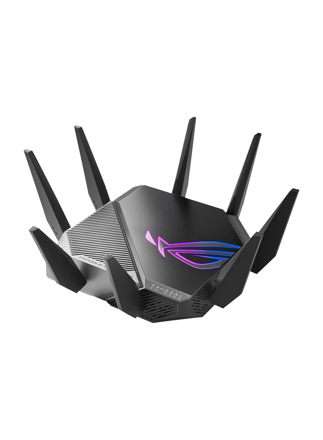 Premium Tri-Band WiFi 6E Gaming Router with 6GHz Band and 2.5G Port (Black) kqque