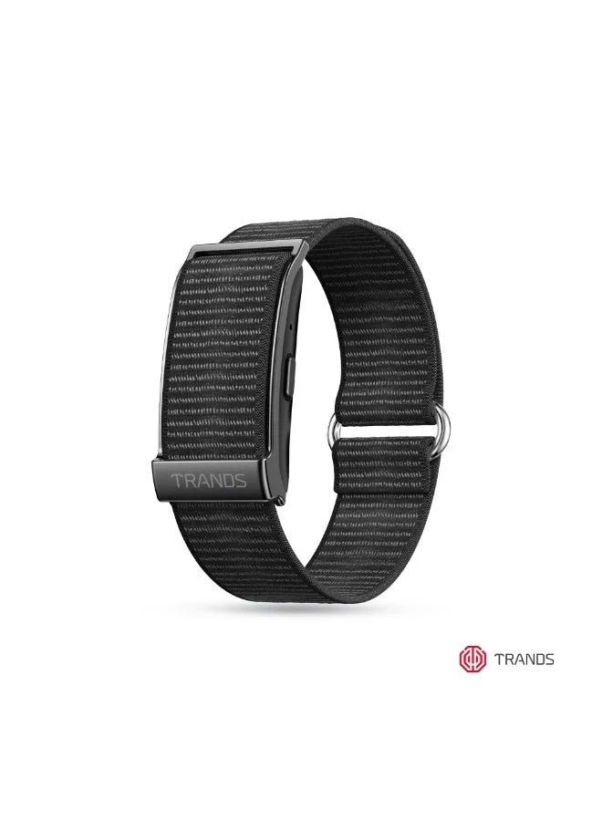 Trands SW300 Minimalist Smart Fitness Tracker Waterproof Activity Monitor with Long-Lasting Battery (Black) uoclo
