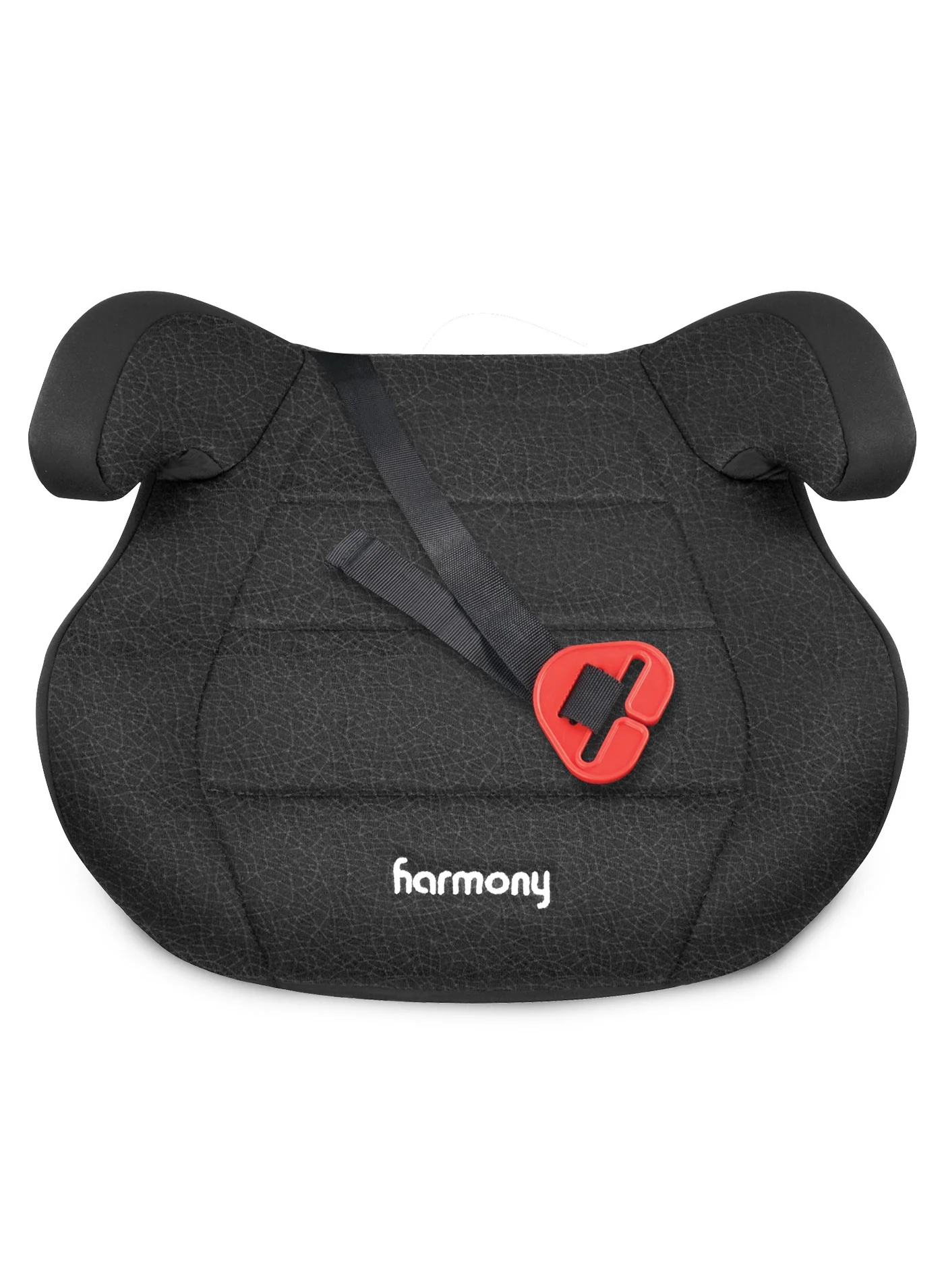 Premium Backless Belt-Positioning Booster Car Seat (Black, 18-45 kg) Slim V-Shape Design for Kids lhnyr