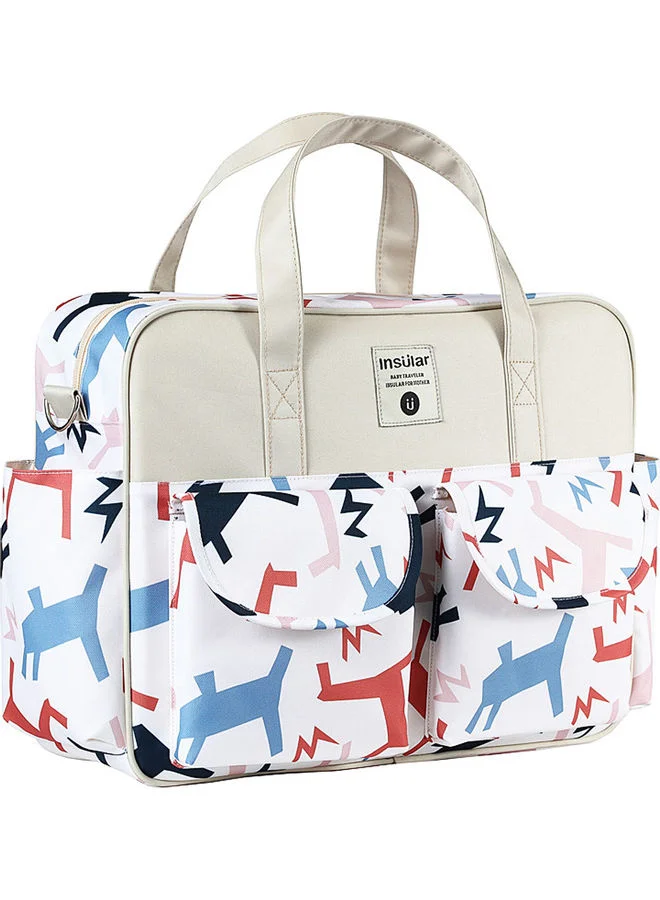 Insular Printed Diaper Bag Premium Large Capacity Travel Organizer For Parents (One Size) yqyhg