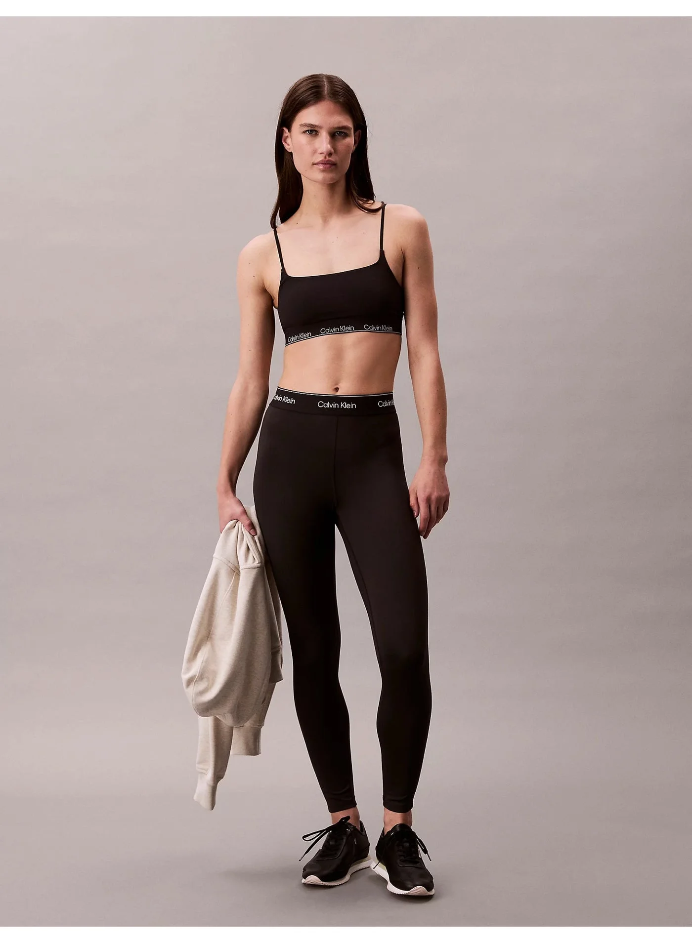 Premium Athletic 7/8 Leggings High-Waisted Performance Yoga Pants for Women (Black, Medium) ls1br