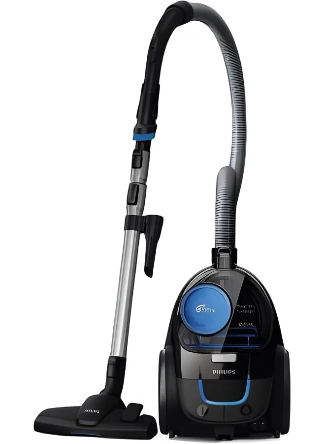 Professional Bagless Compact Vacuum Cleaner 1800W High-Suction Cyclonic System with Allergy H13 Filter (Deep Black, 1.5L) 2wa2u