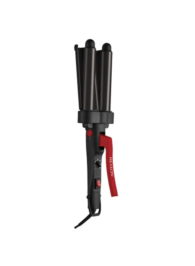 Premium 3-Barrel Jumbo Hair Waver Ceramic Styling Tool for Natural Waves (Professional Grade) 5viyo