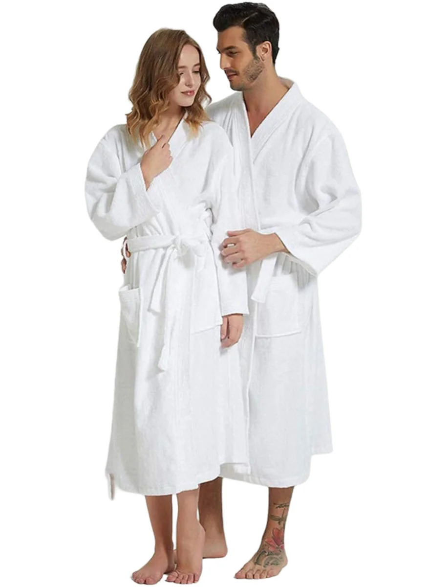 Blueberry Premium Dressing Gown Bathrobe Set (2 Pieces, One Size, Soft Fabric) For Women i363n