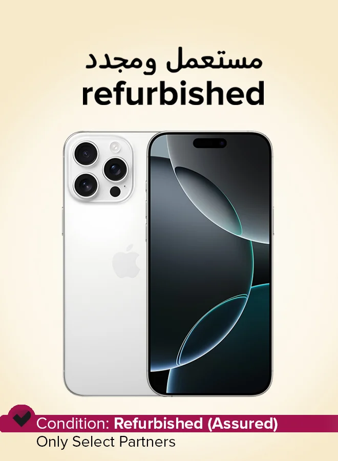 Premium Smart Refurbished Smartphone 256GB 5G White Titanium (6.9-inch Display, 8GB RAM) wuh0z