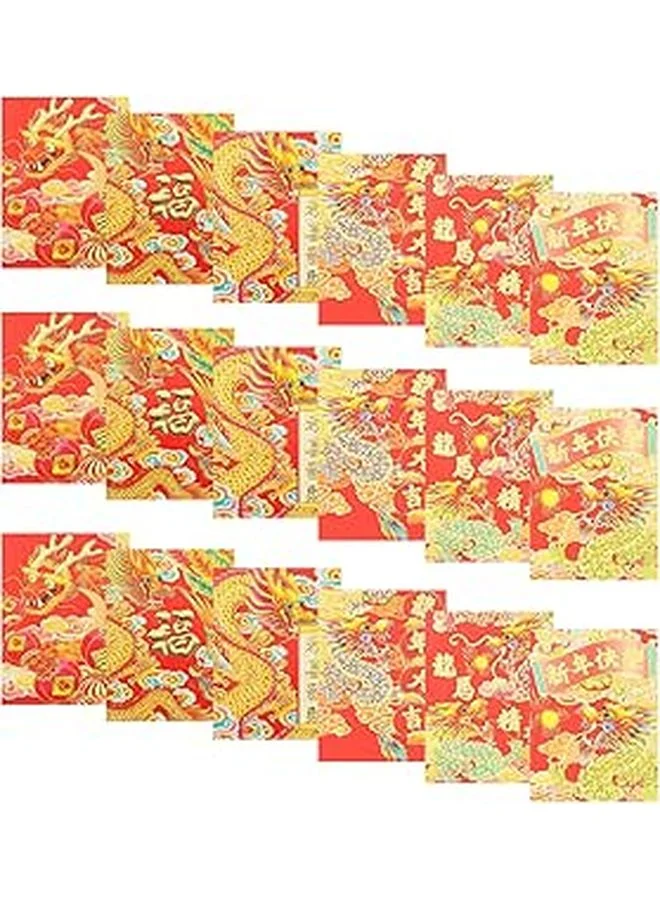 Premium Traditional Lunar New Year Red Envelopes Lucky Money Packets (30 Pieces, Red) b5n7j