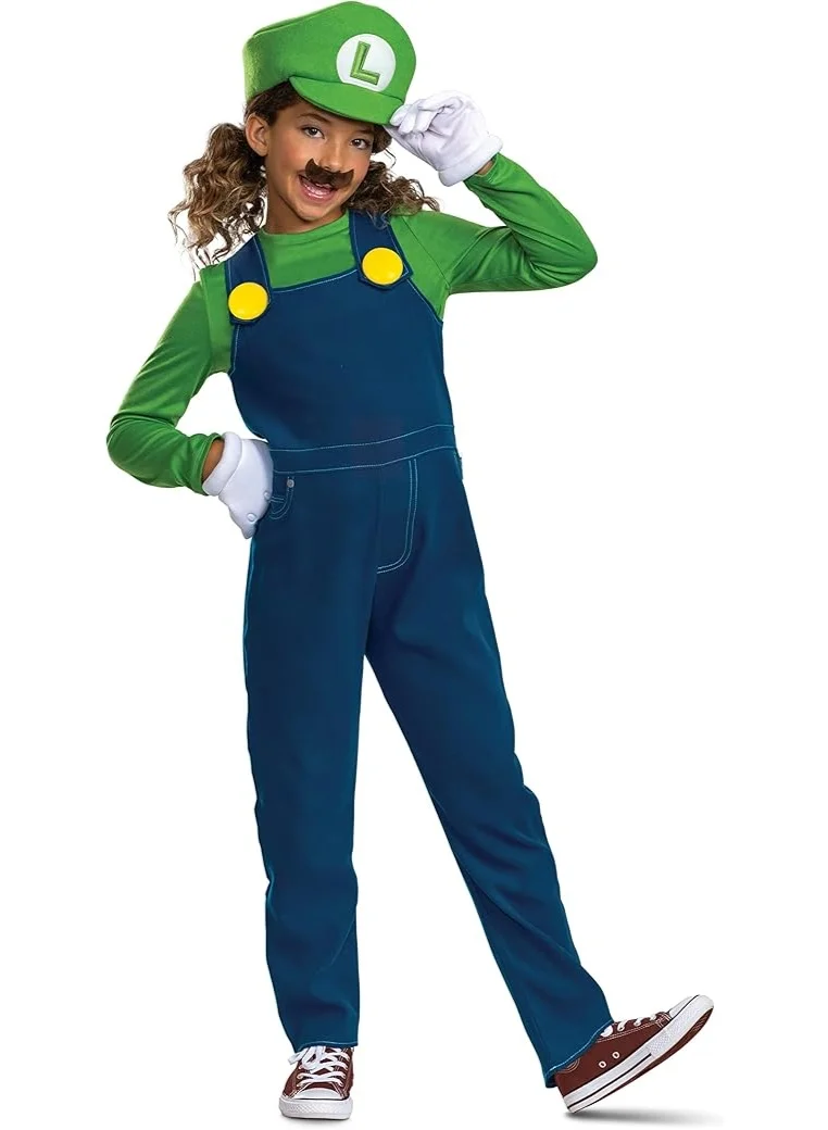 Premium Character Roleplay Costume Set for Kids (Green and Blue, Size S) z4q9f