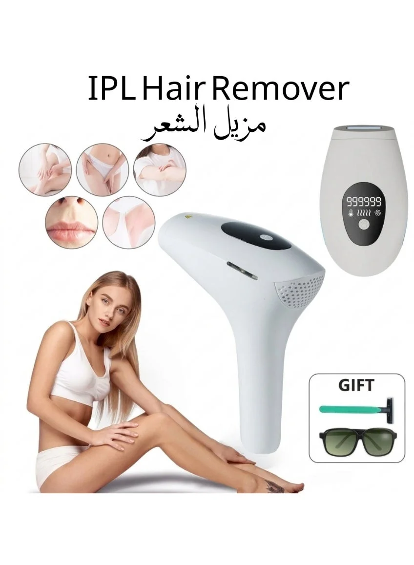 ZEESQUARE IPL Hair Removal Device Professional Light-Based System for Face and Body (Unisex, 9000 Flashes) n81gx