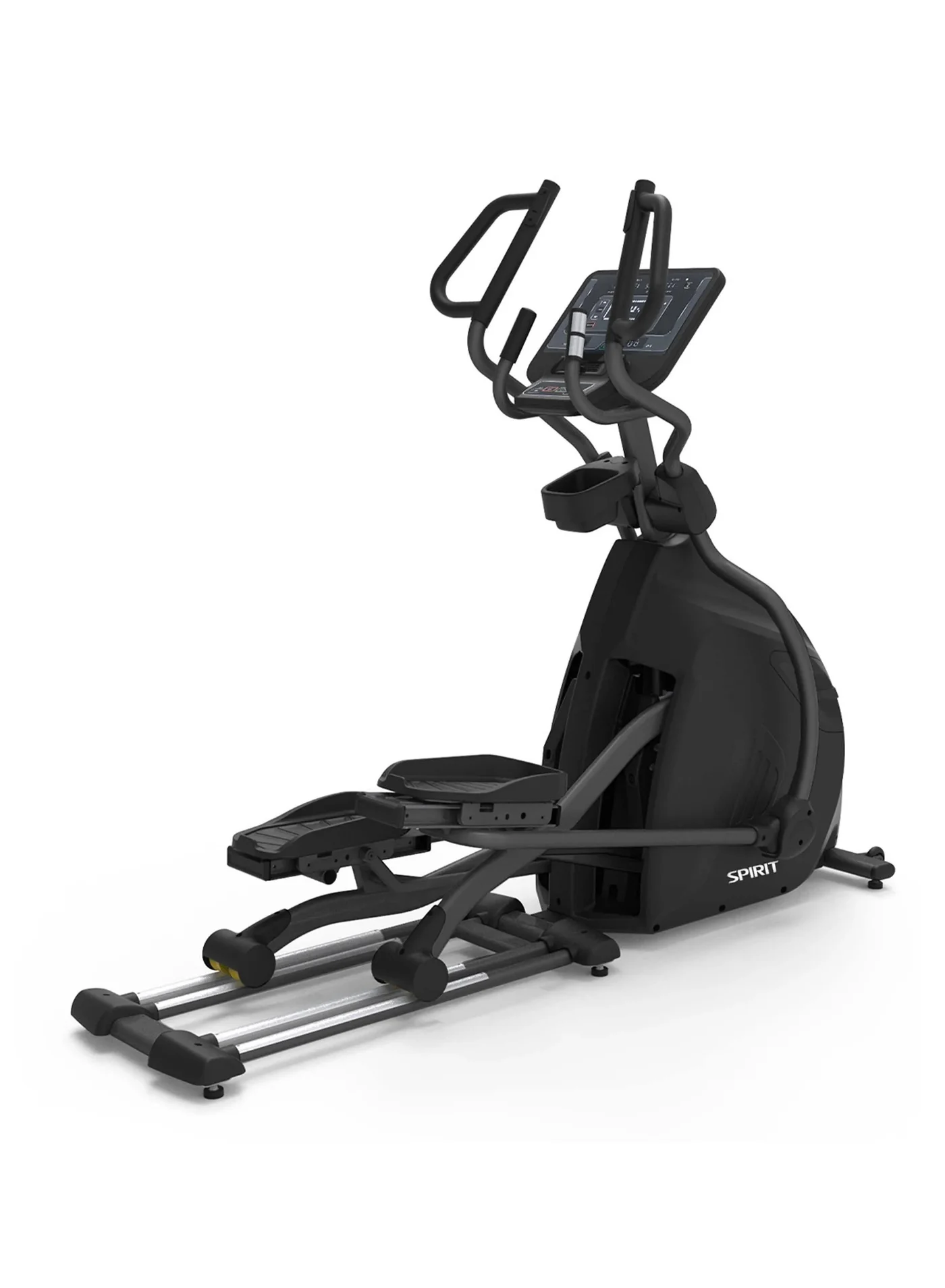 Spirit Fitness CE850+ Elliptical Cross Trainer Professional Heavy-Duty Cardio Machine (Black, 210 cm) 58bzz