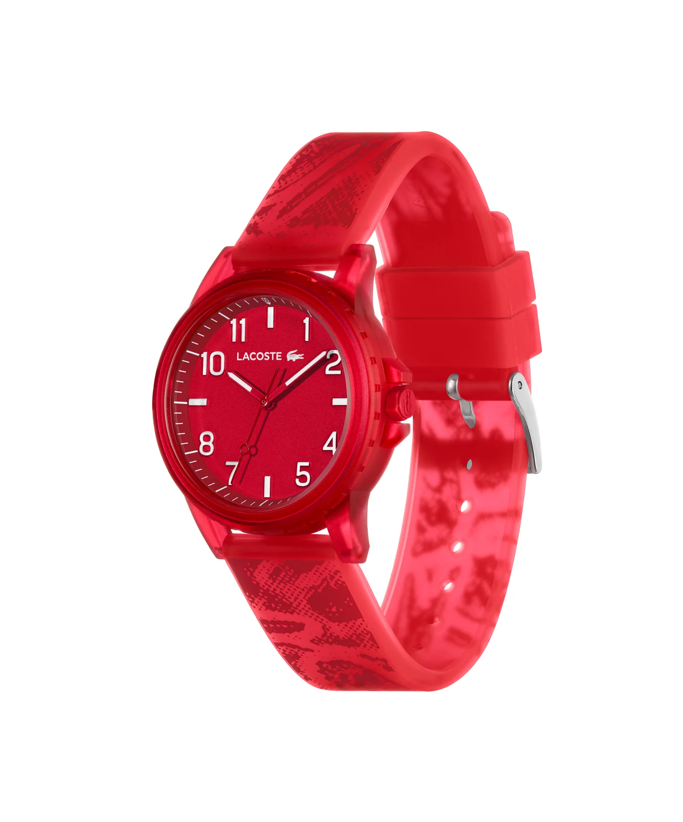 Premium Analog Unisex Wristwatch with Lightweight TR90 Case and Silicone Band (Red, One Size) uscfs