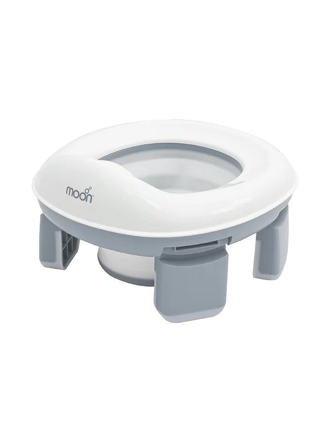 Moon Portable Potty Training Seat for Toddlers, Foldable Travel Toilet Chair with Disposable Liners (Compact, BPA-Free) iufhj