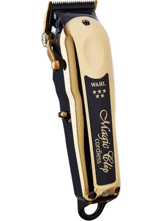 Professional Cordless Hair Clipper with DLC Staggertooth Blade and 8 Attachment Combs (Gold, 1 Unit) 0xoio