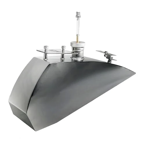 JMCHSTORE Stainless Steel Fuel Tank for 196cc Mini Bike Replacement Parts (1 Unit) 8s1ez