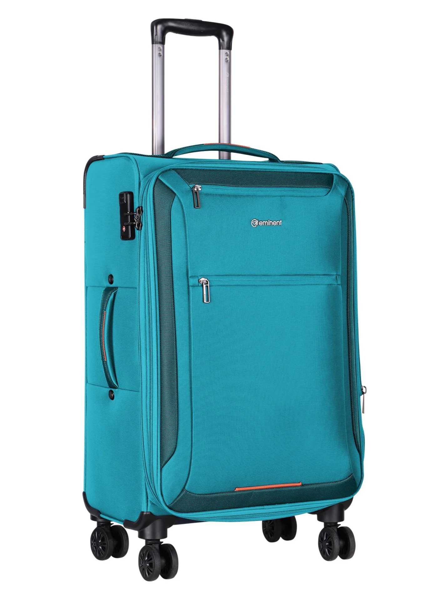 Eminent Large Expandable Travel Trolley Suitcase with 4 Spinner Wheels and TSA Lock (Green, 75 cm) nhlzt