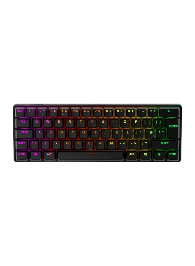Premium Compact Wireless Mechanical Gaming Keyboard 60% Layout with Adjustable Actuation and RGB Backlighting (Black, 60% Size) mloal